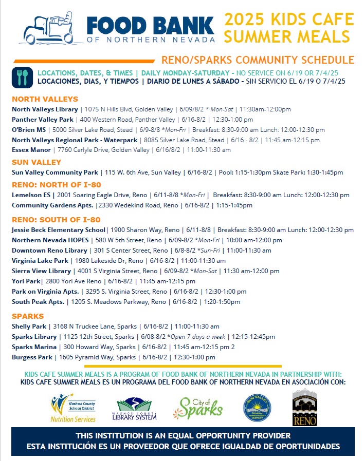 Kids Cafe Summer Meal Program